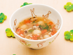 和風ニョッキの野菜スープ