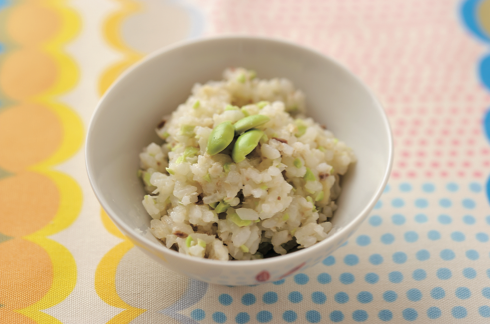 アジと枝豆の混ぜごはん カミカミ期の離乳食レシピ ハッピー ノート Com