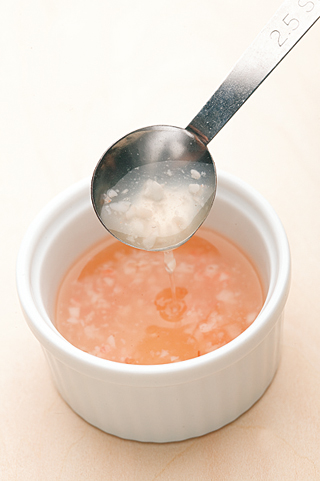 カブのステーキ 和風エビソース パクパク期の離乳食レシピ ハッピー ノート Com カブのステーキ 和風エビソース パクパク期の離乳食レシピ ハッピー ノート Com