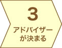 ３.アドバイザーが決まる