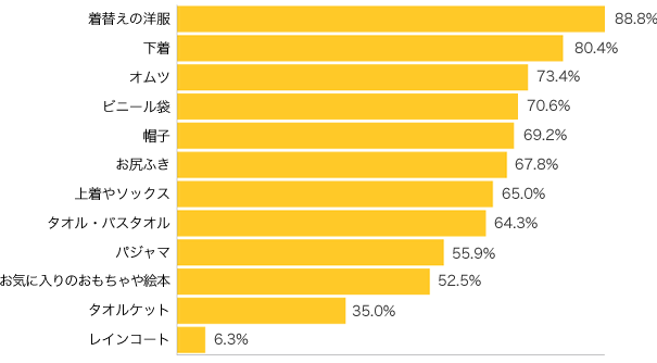 Ｑ２．夏の旅行でお子さま用に必ず持っていくものがあれば教えてください。 ＜その他＞　