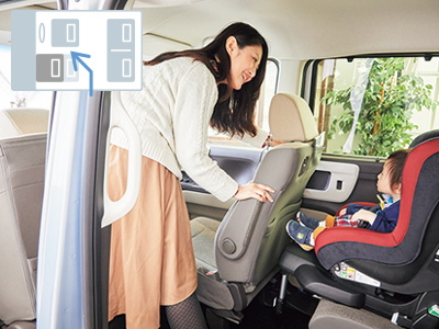 ⾞内の移動もスイスイ!