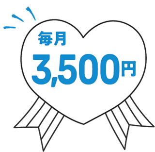 毎月3,500円