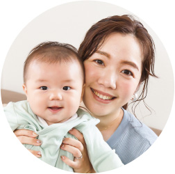 絵里子ママ、周音（あまね）くん（4ヵ月）