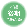 妊娠後期（28週以降）
